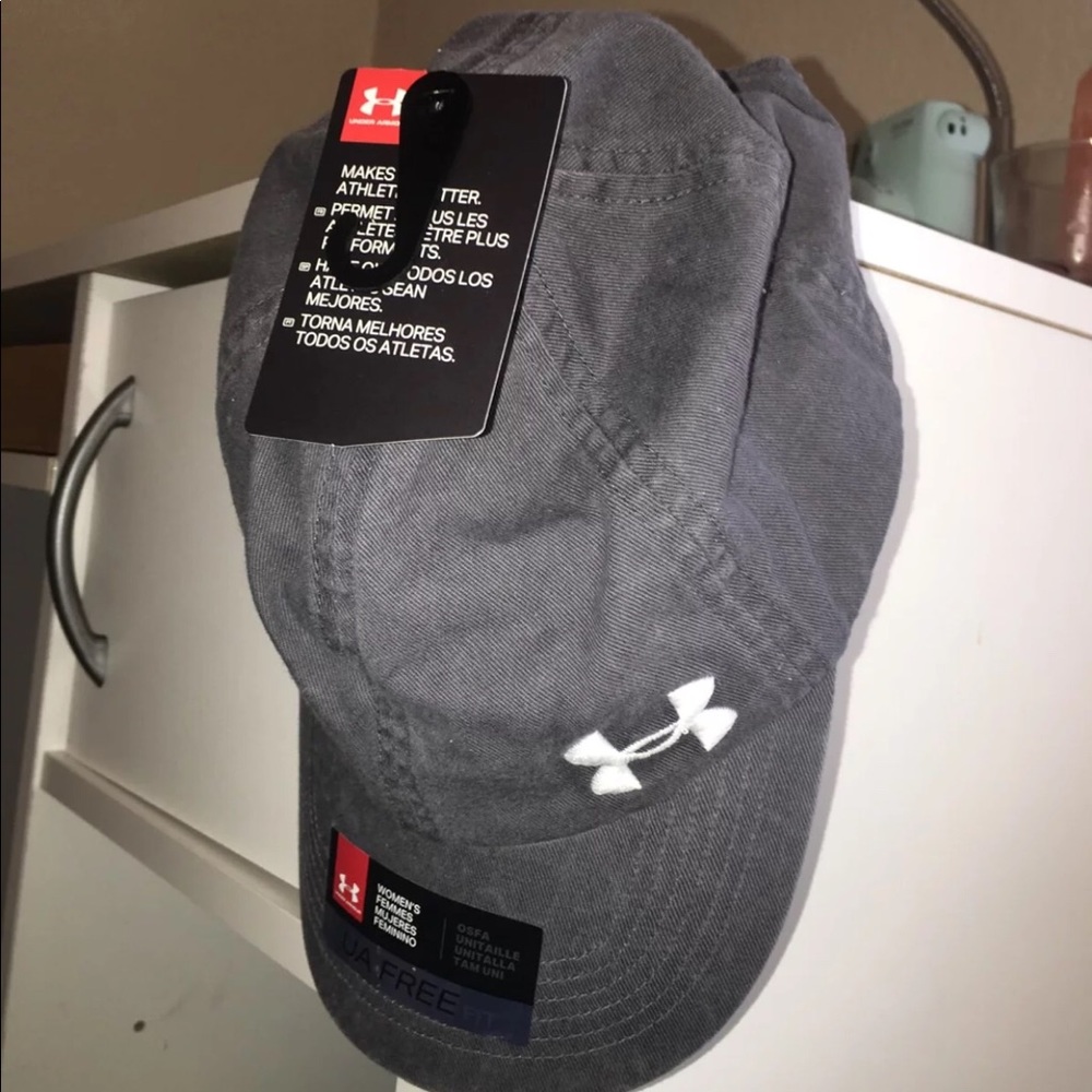 Grey Under Armour Free Fit Cap